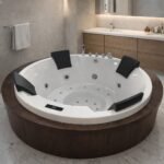 6 x 6 Ft Round Fully Loaded Jacuzzi Bathtub