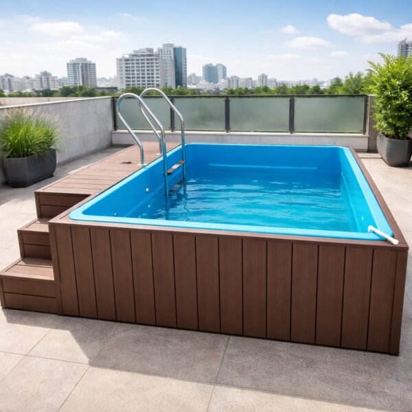 Rooftop Swimming Pool with Deck & Ladder System